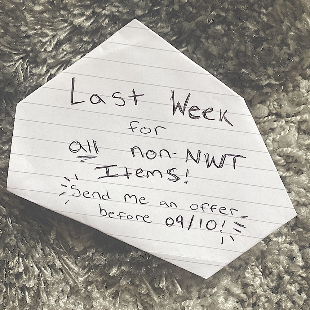 Last chance on all Non-NWT items!